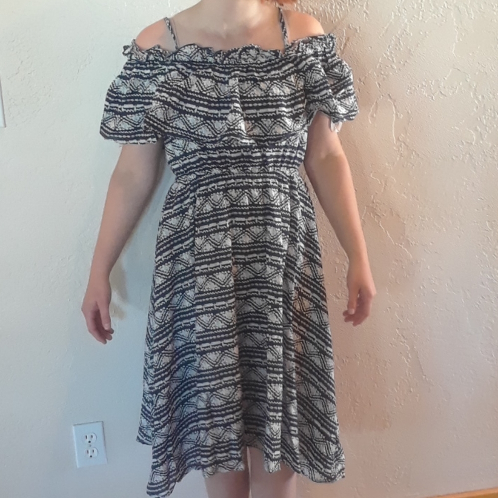 Boho Cold Shoulder Dress
